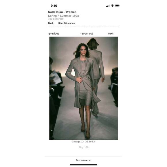 Ralph Lauren Collection Purple Label Long Blazer Wool Coat 1998 Runway Vintage L - Picture 3 of 15